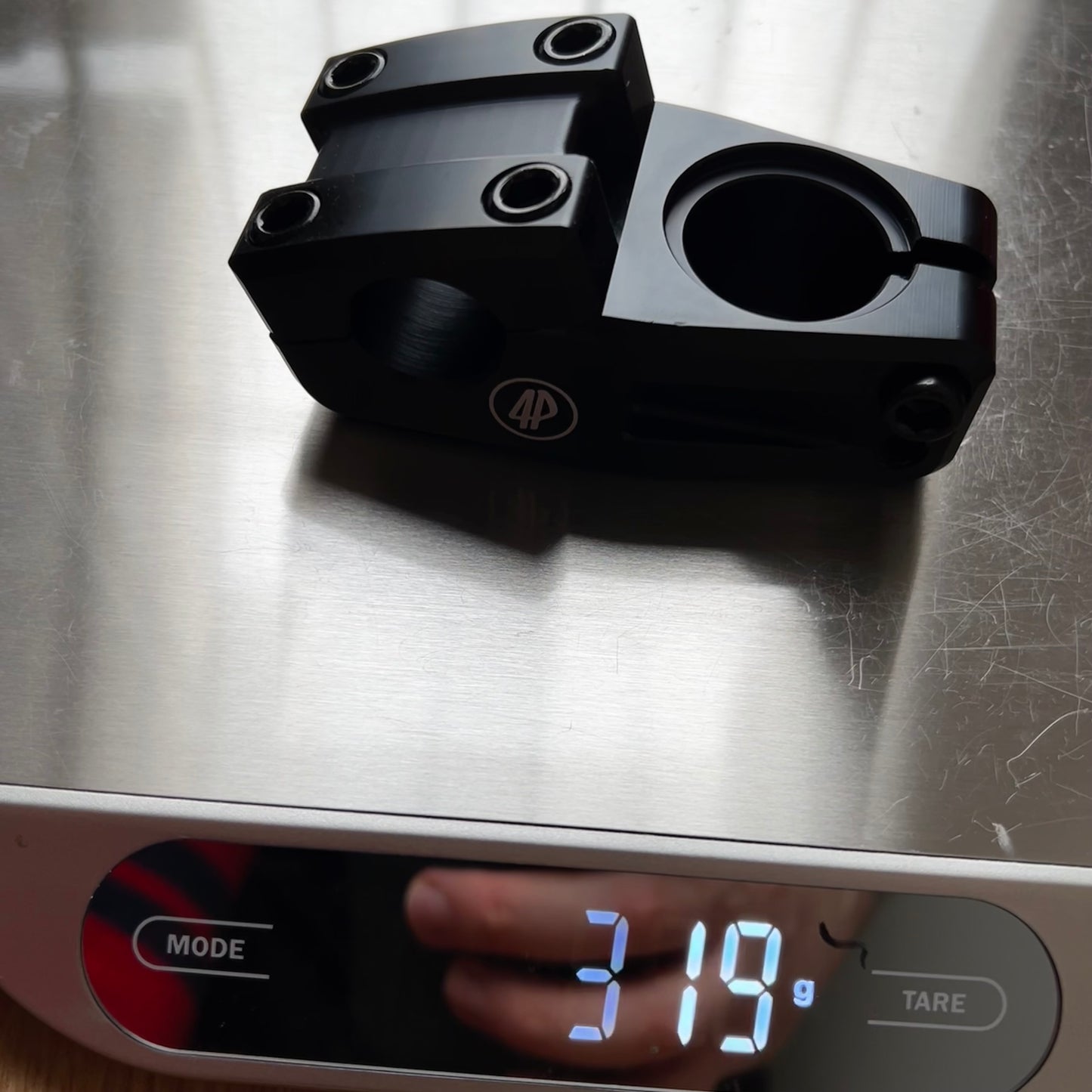 Fourpegsbmx Topload 47mm Vorbau / Stem Black w/Black Bolts