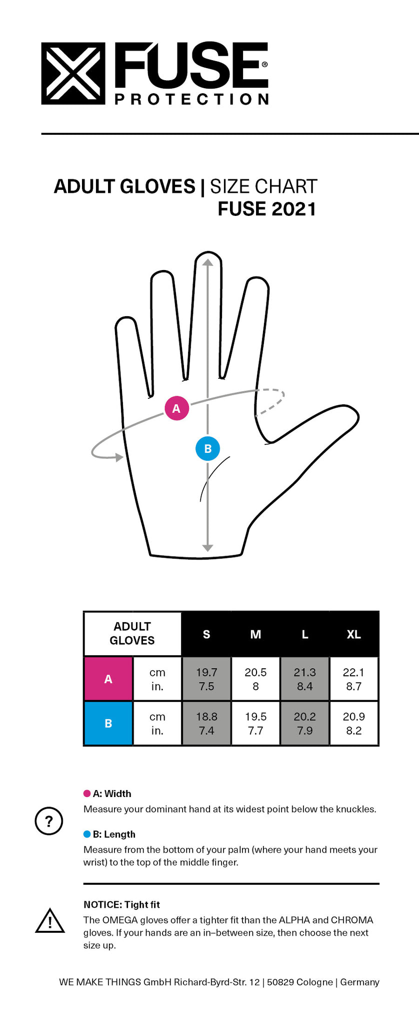 Fuse Omega Handschuhe / Glove