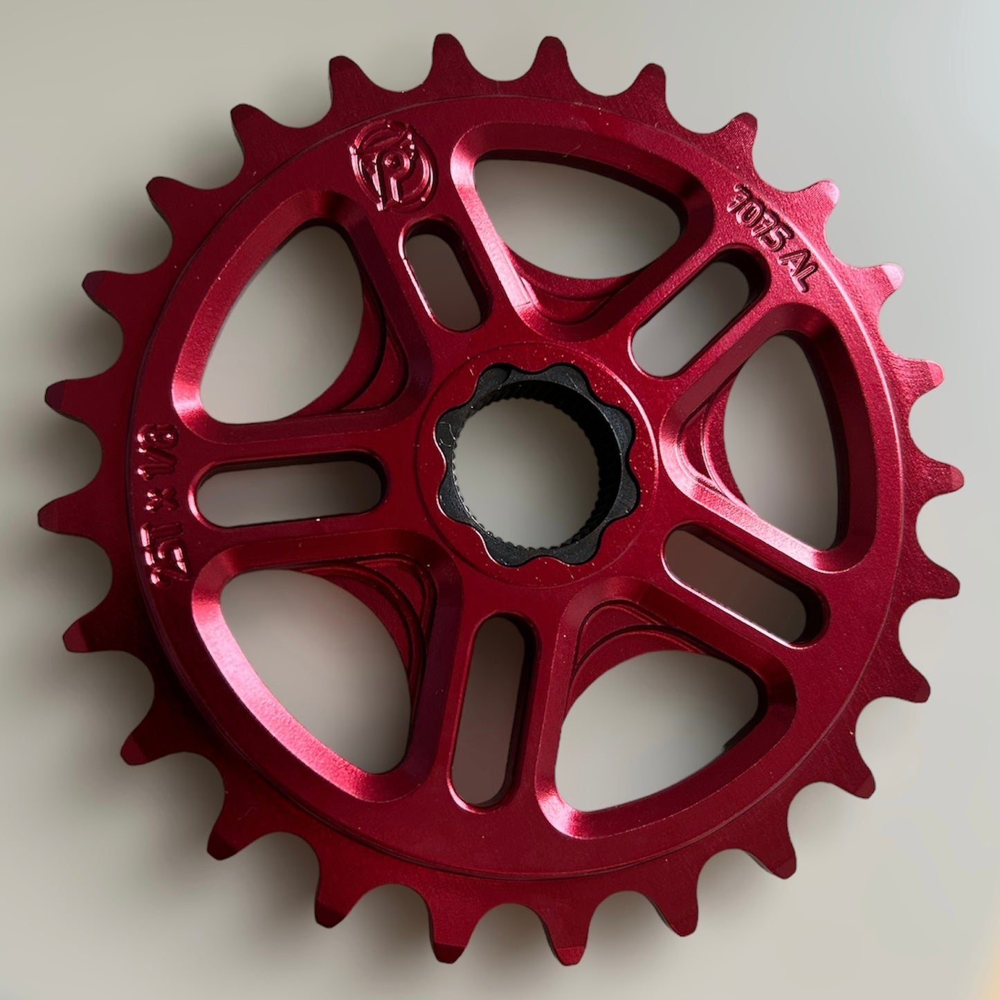 Profile Racing Spline Drive 19mm Kettenblatt / Sprocket 25T Red