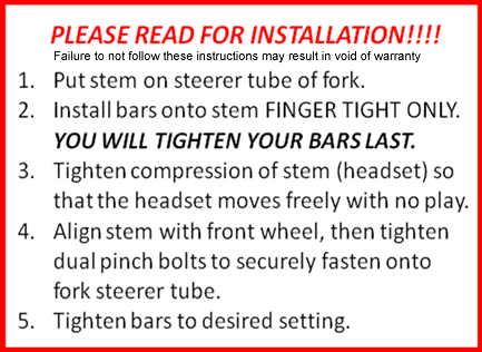 Alienation Iron Maiden 50mm Vorbau / Stem Black