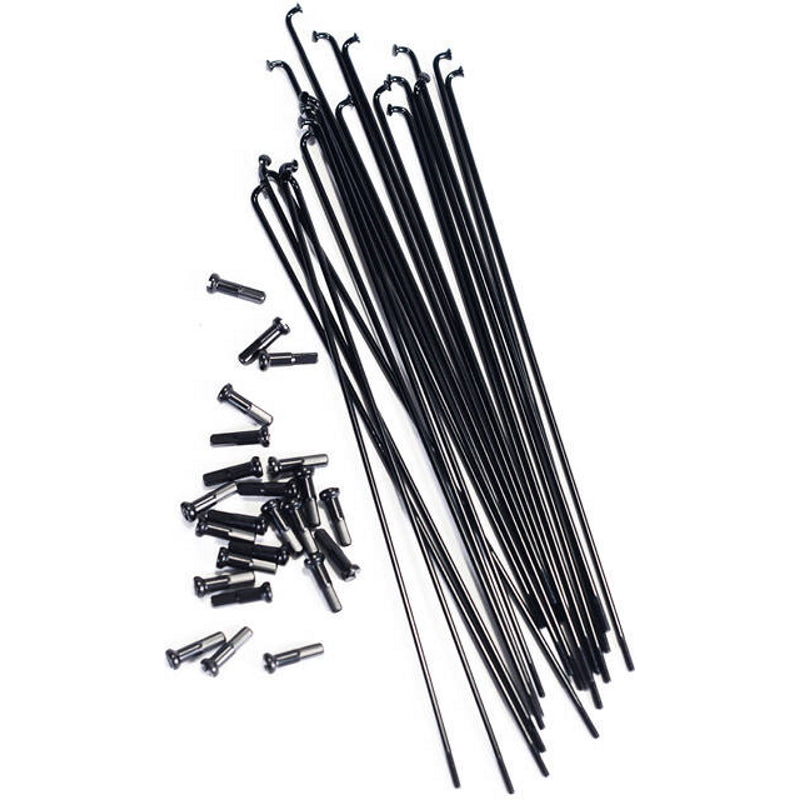 Colony Plain Gauge 20pcs. Spokes Black