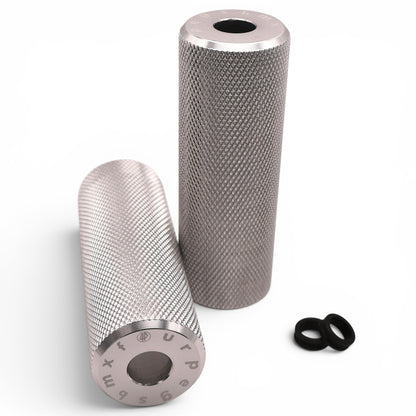Fourpegsbmx Knurly Silver Pegs Flatland