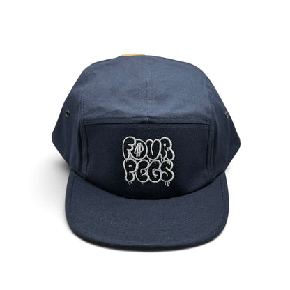 Fourpegsbmx Graffiti Circle Camper Kappe / Cap Blue/White