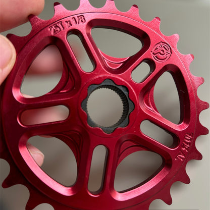 Profile Racing Spline Drive 19mm Kettenblatt / Sprocket 25T Red