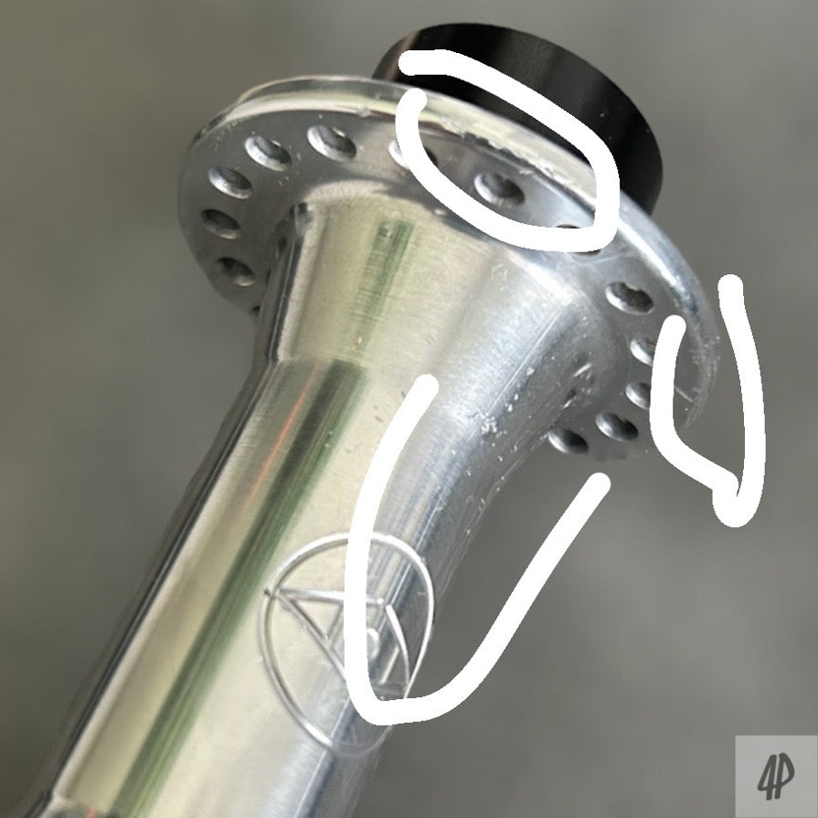Alienation Tinman SCRATCHED Vorderradnabe / Front Hub Polished